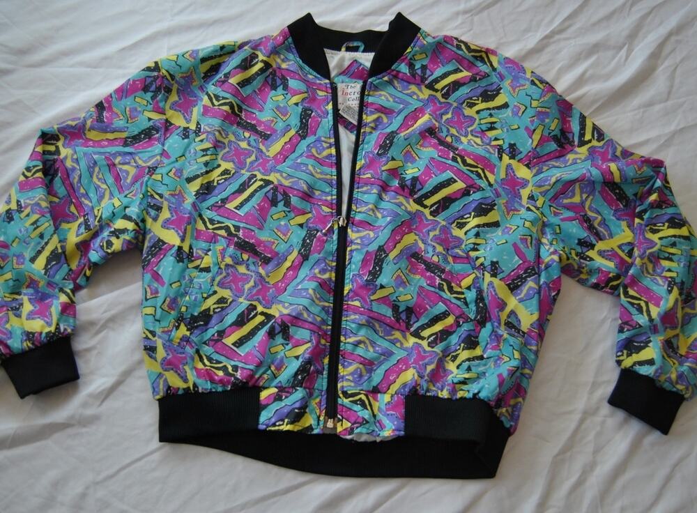 The Incrowd Collection 90 Pattern Full Zip up Jacket Large